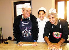 Jim, Chef Giovanna, Ed at Il Borgo Cooking Class
