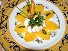 Aioli Restaurant lobster and mango salad
