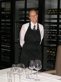 Hanna Johansson in the Wine Cellar