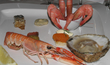 Svea Hof seafood plate