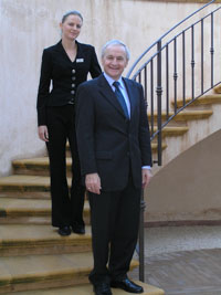Spa Manager Birgit Engl and GM Xaver Stocker
