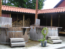 Wooden Hot Tubs at Thorskogs Slott