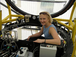 Debra in 2 person submersible - Carolyn