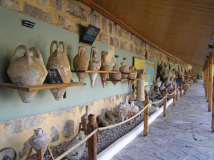 Rows of amphorae at Bodrum Castle