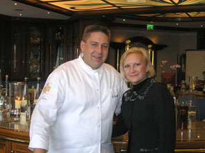 first floor Chef Matthias Buchholz and Debra C. Argen in Berlin, Germany