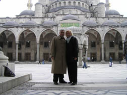Edward F Nesta and Debra C Argen at the Blue Mosque