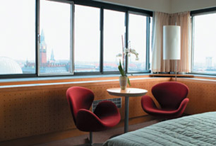Radisson SAS Royal Hotel Copenhagen, Denmark - corner room 