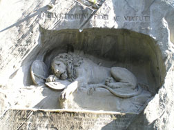 Lucerne, Switzerland - Dying Lion of Lucerne Mounment