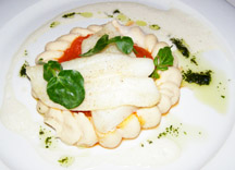 Victoria Jungfrau Collection - La Terrasse - halibut with white bean puree, tomatoes and watercress