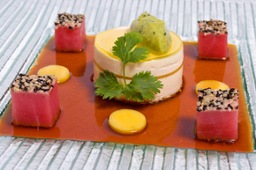 Executive Chef Rainer Sigg's Chartreuse of Pacific Tuna