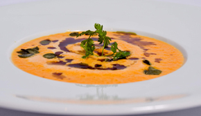 Executive Chef Rainer Sigg's Roasted Muscat Pumpkin Soup