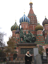 Moscow, Russia - Debra C. Argen at St. Basil's Cathedral 
