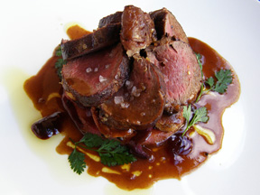 Schokoladen, Berlin, Germany - saddle of venison with red cabbage 