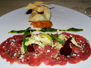 first floor, Berlin, Germany, Hotel Palace Berlin - oxtail carpaccio
