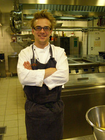 Chef Jeppe Ejvind Nielsen of Gertrud Rask Spisehus, Hotel Hans Egede, Greenland