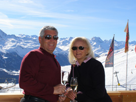 Edward F. Nesta and Debra C. Argen in St. Moritz, Switzerland