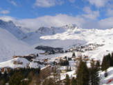 View from Terrace at Tschuggen Grand Hotel Arosa, Switzerland