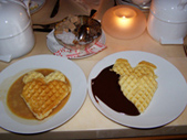 Tschuggen Grand Hotel - Heart Shapped Waffles