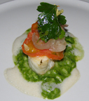 HUGOS Restaurant, Berlin, Germany - Codfish with Risotto