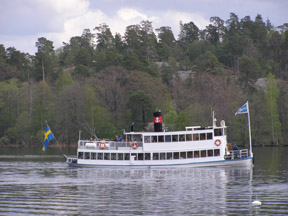 Boat to Drottningholms slott, Stockholm, Sweden