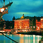 Evening View exterior - Grand Hotel Stockholm, Sweden