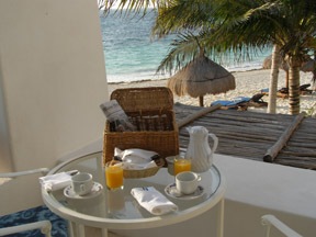 Ceiba del Mar Beach & Spa Resort, Riviera Maya, Mexico - Breakfast on the Terrace