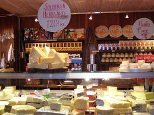 MalmÃ¶ Cheese Shop on Pedestrian Area