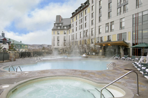 Outdoor Pool Hot Tub at The Fairmont Tremblant, Mont-Tremblant, Canada