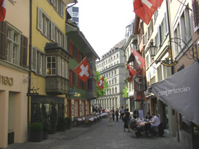 Narrow Streets in the Old City, Zurich, Switzerland
