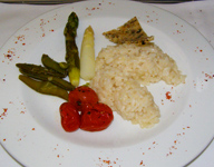 SWISS Business - Asparagus with Truffle Risotto
