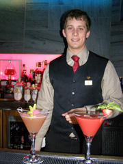 Bartender Thomas at Auberge St-Antoine, Quebec, Canada - Photo by Luxury Experience