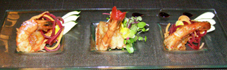 Auberge Le Saint-Gabriel Dining Room, Montreal, Canada - Black Tiger Shrimp - Photo by Luxury Experience