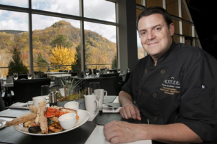 Chef Christian Bolduc - Altitude Seafood and Grill - Lounge Restaurant at Le Casion de Mont-Tremblant, Canada