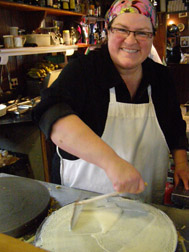 Chef Catherine Schmuck of Creperie Catherine, Mont-Tremblant, Canada - Photo by Luxury Experience