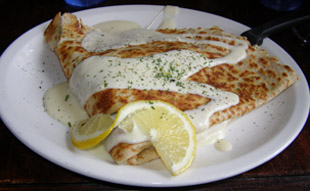 Seafood Crepe - Creperie Catherine, Mont-Tremblant, Canada - Photo by Luxury Experience