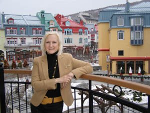 Terrace overlooking Pedestrian Village - Le Westin Resort & Spa, Tremblant - Photo by Luxury Experience