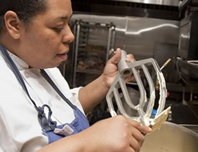 Executive Pastry Chef Taiesha Martin of The Supper Room at Glenemere Mansion, Chester, New York