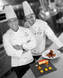 Executive Chef Jean-Claude Crouzet and Sous Chef Pierre-Laurence Valton-Simard