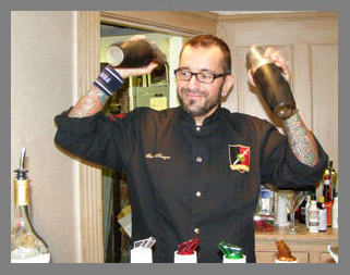 Sean Kenyon mixing with Samogon - TOC 2011 - Photo by Luxury Experience