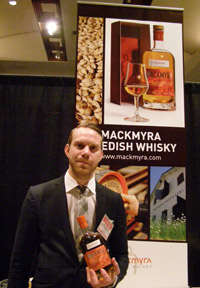 Jonathan Luks of Mackmyra Swedish Whisky at Whisky Live New York - Photo by Luxury Experience