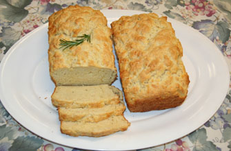 Cheddar and Rosemary Quick Bread- photo by Luxury Experience 