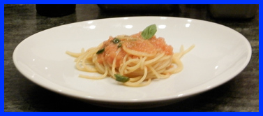Spaghetti al Pomodoro by Chef Enrico Bartolini at The International Culinary Center - photo by Luxury Experience