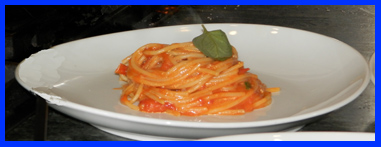 Spaghetti al Pomodoro by Chef Luca Signoretti at The International Culinary Center - photo by Luxury Experience