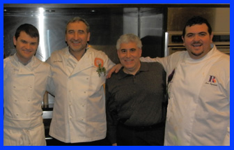 Chef Enrico Bartolini, Chef Cesare Casella, Edward Nesta, Chef Luca Signoretti at The International Culinary Center - photo by Luxury Experience