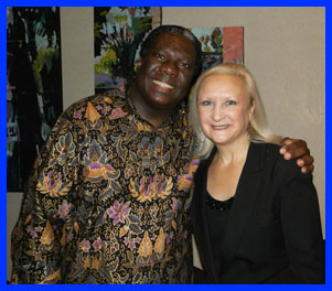 Vusi Mahlasela and Debra Argen- photo by Luxury Experience 