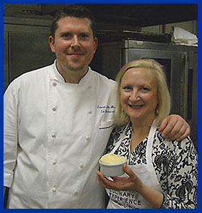 Chef Laurie Jon Moran and Debra C Argen at New York Culinary Experience - photo by Luxury Experience