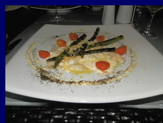 Asparagus Ravioli - Blanca Blue Restaurant and Lounge - photo by Luxury Experience