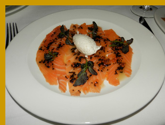 House Smoked Salmon and Caviar Duo - l'escale Restaurant Bar, Greenwich, CT, USA - photo by Luxury Experience