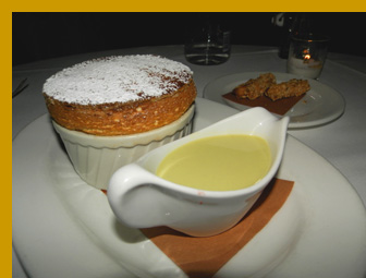 Black & White Chocolate Souffle - l'escale Restaurant Bar, Greenwich, CT, USA - photo by Luxury Experience