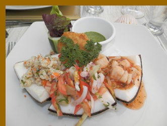Seafood Fantasy Ceviches -  Costa Sur Resort - photo by Luxury Experience